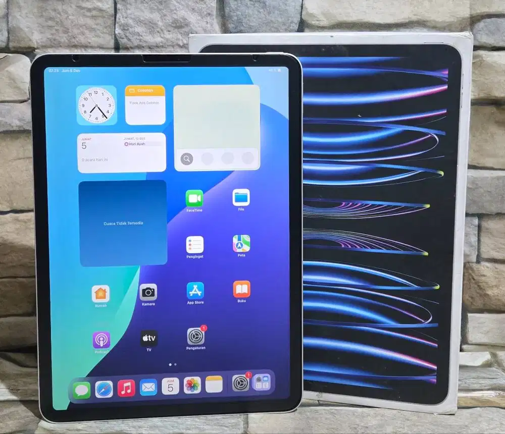 Ipad Pro M2 Gen 4 11inch 128Gb Resmi ibox Wifi Fulset segel mulus 98%