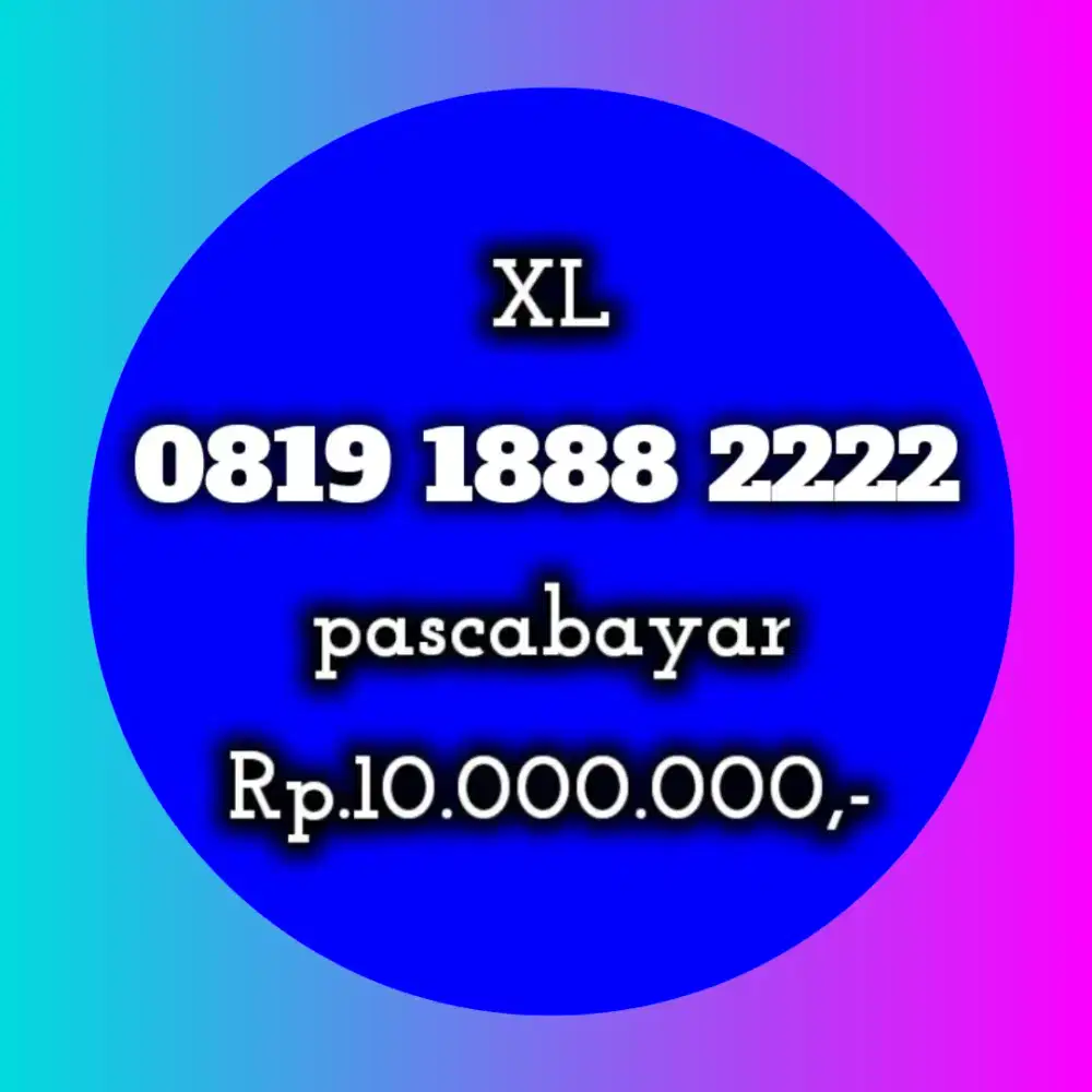 NOMOR CANTIK KOLEKSI XL 1888 2222
