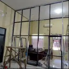 GYPSUM Pasang Plafon Partisi SEKAT Gypsum - Kusen ALUMINIUM Aluminium