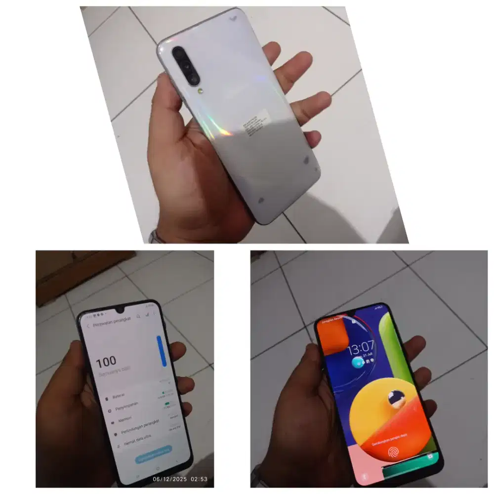 samsung A50 Ram 6/128 normal lcd oru Finger layar Aktif kamera oke