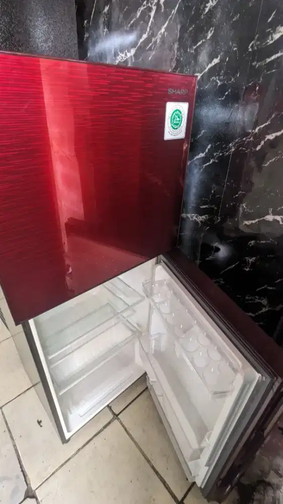Jual bu kulkas 2 pintu normal no minus merk SHARP