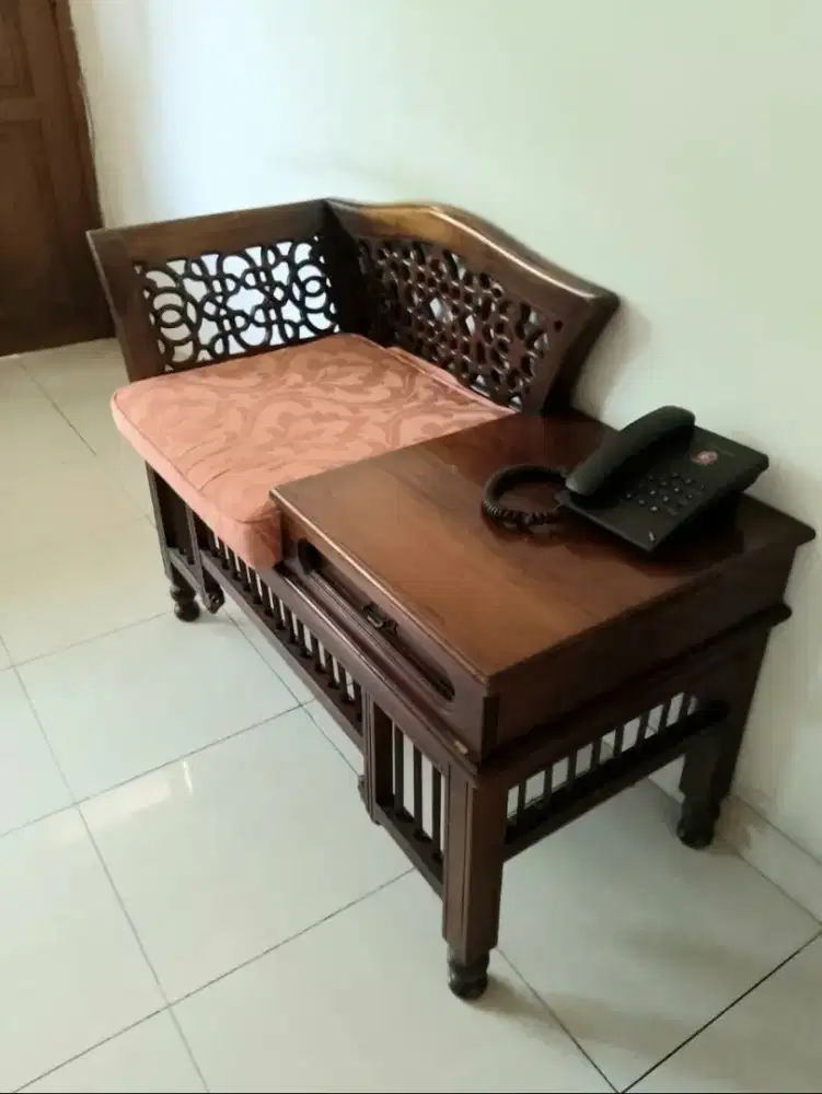 Kursi meja kayu jati