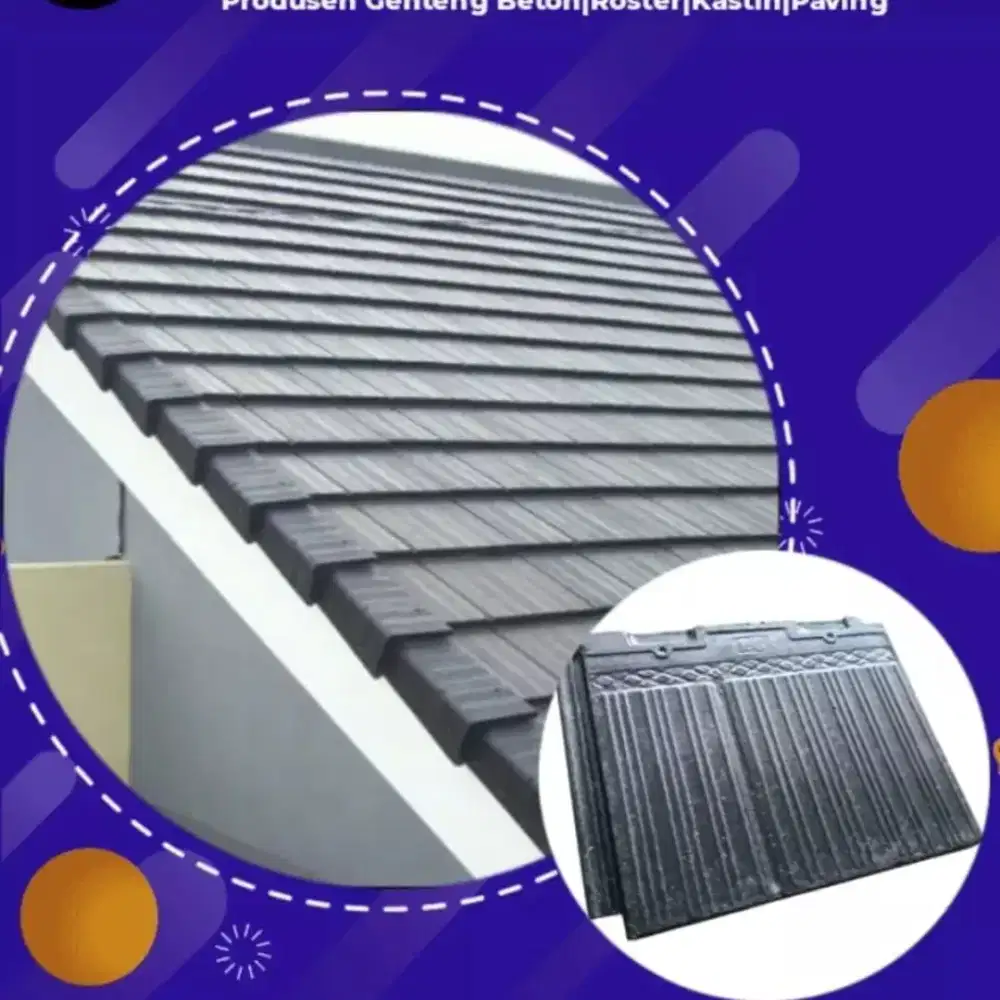 Genteng beton flat