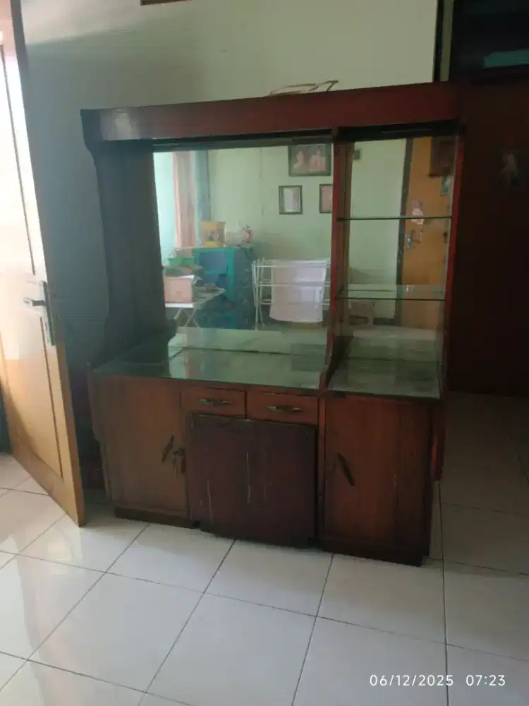 Meja rias jati + kursi