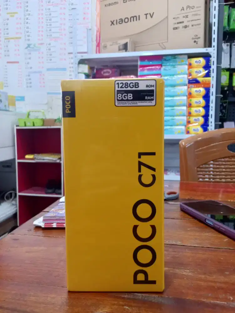 Poco C71 Ram 4 Internal 128GB barang baru segel bergaransi