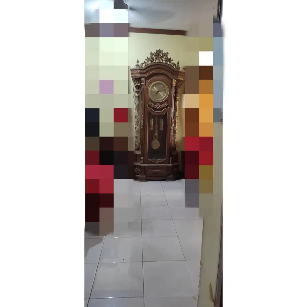 DIJUAL : Jam dinding kayu ukir (nego)