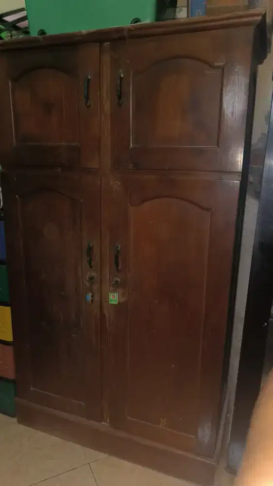 Lemari jati kuno second uk 100*50*190 cm