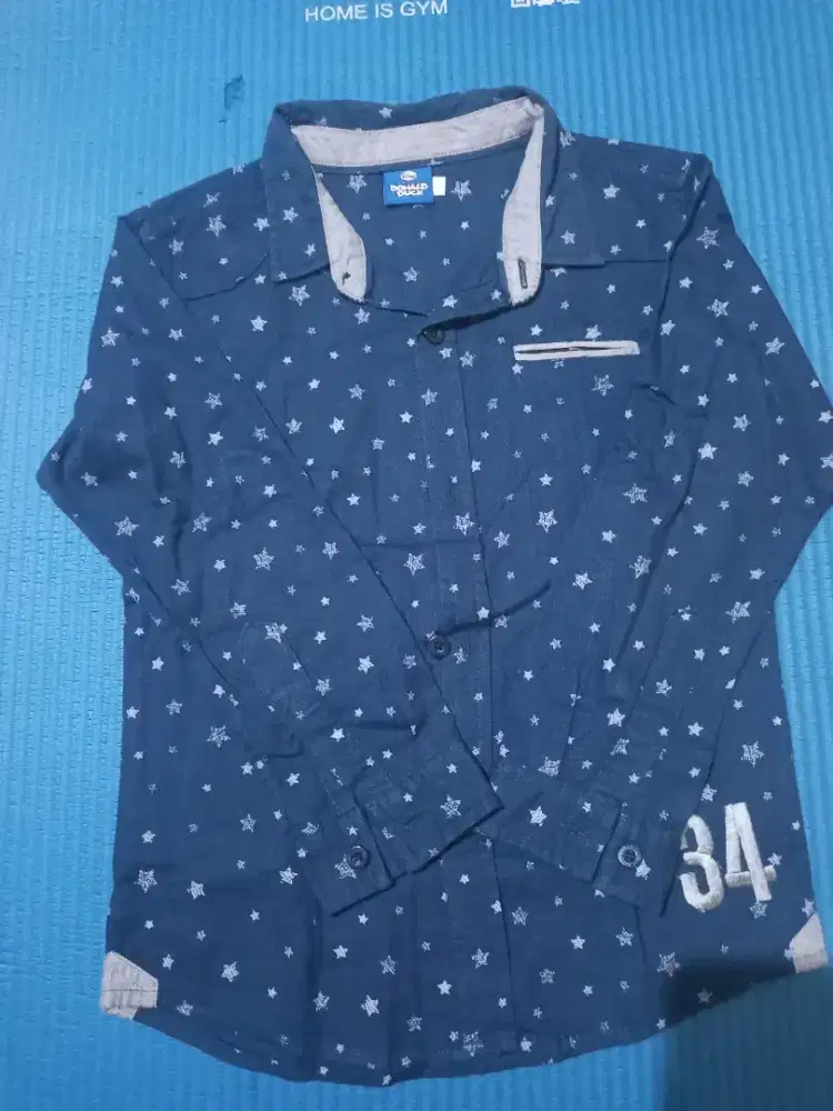 Kemeja lengan panjang anak laki laki