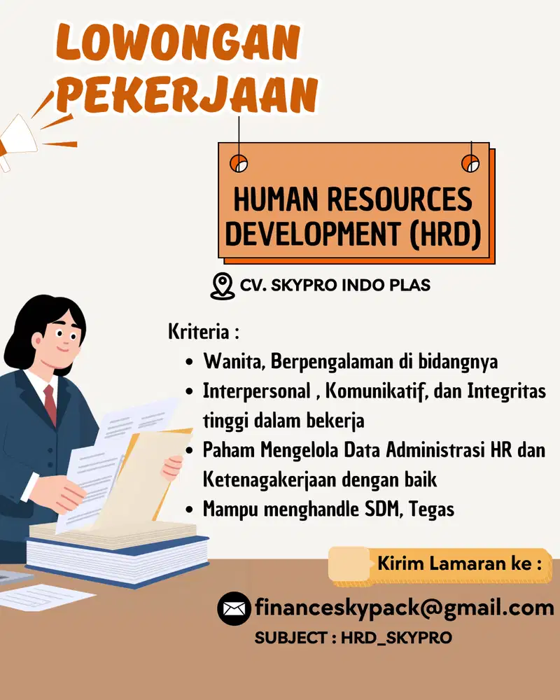 LOWONGAN KERJA HRD