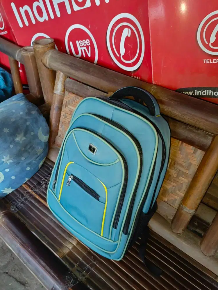 Tas Ransel Polo Trands Original Free Raincover Tas Kerja