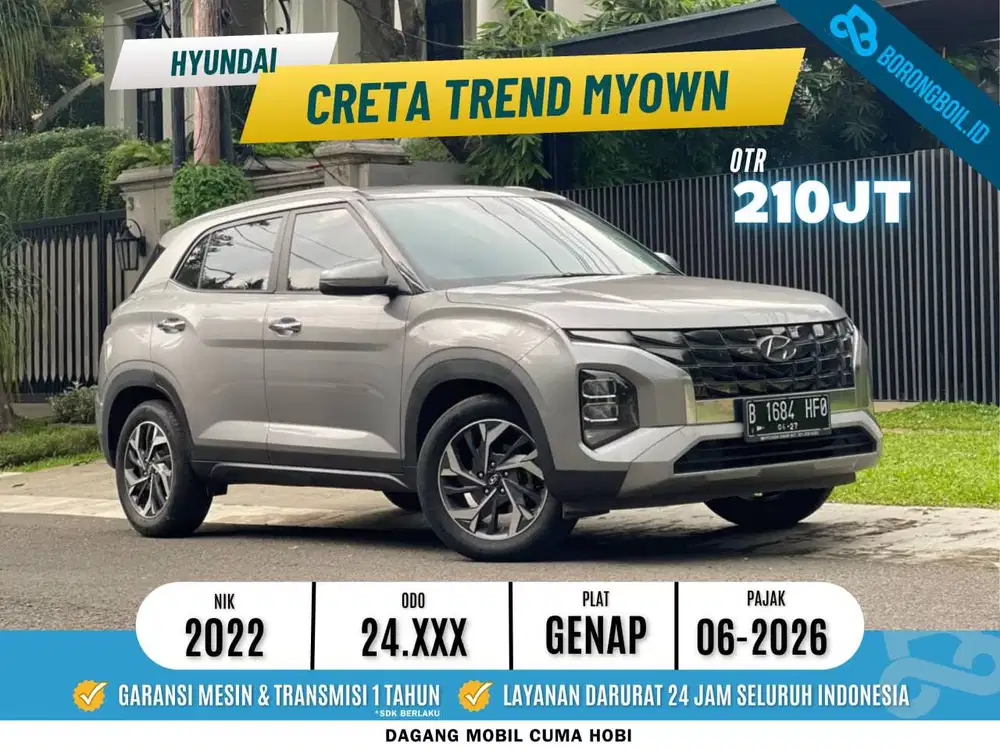 Hyundai Creta Trend MyOwn AT 2022 Abu  - like new