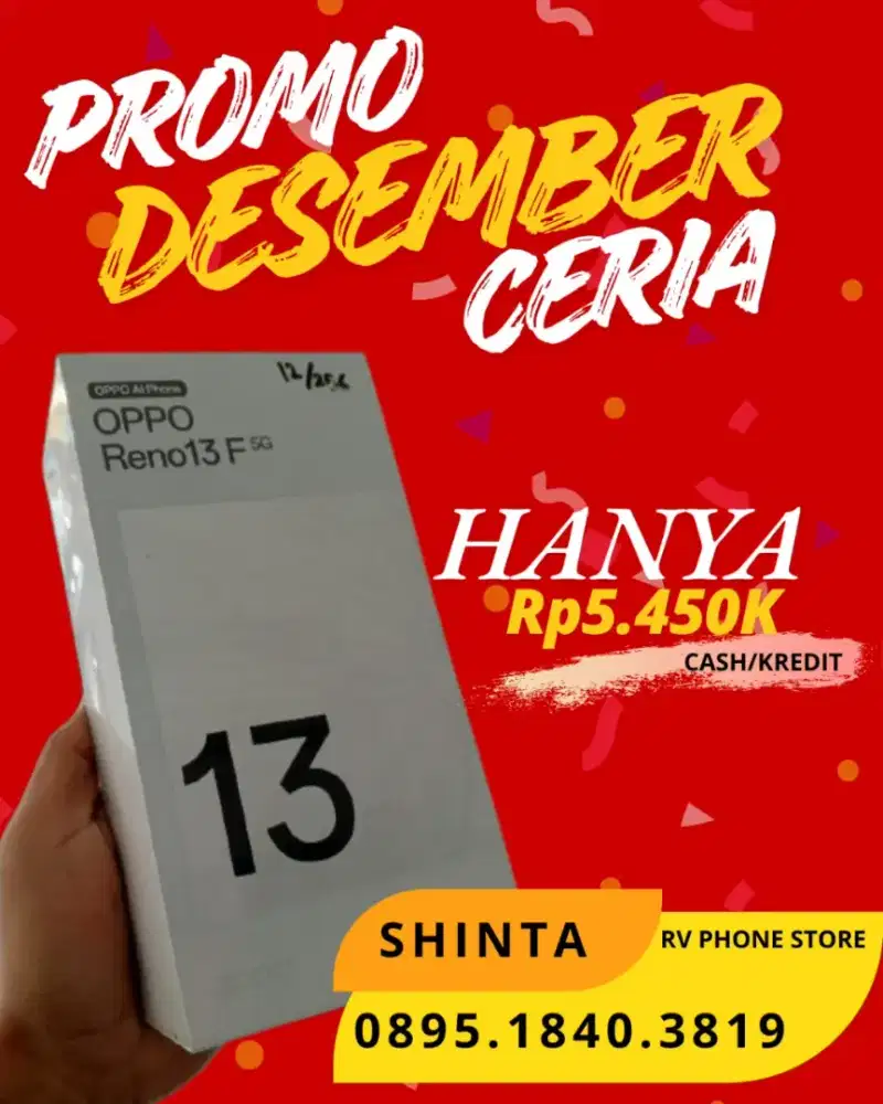 Promo Oppo Reno 13F 12/256GB