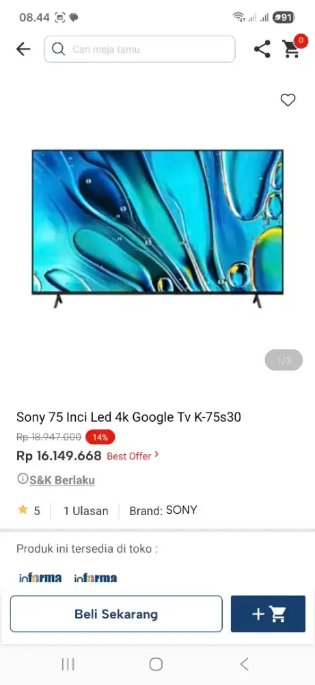 SONY GOOGLE TV 75INCH PROMO