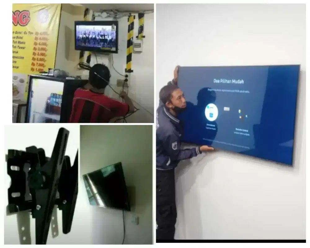 Braket +pasang 32-43inc terima rapih bracket breket led tv