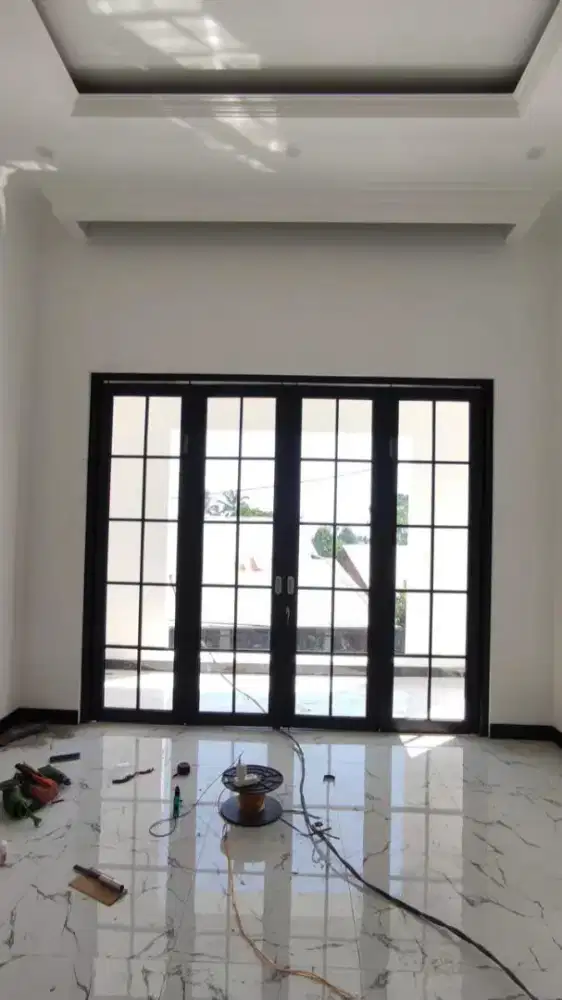 Pintu sleding aluminium minimalis modern