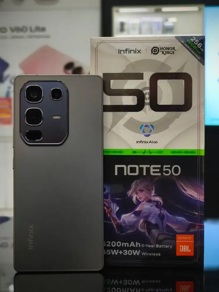 Infinix note 50 8/256gb terlaris support wireless charger