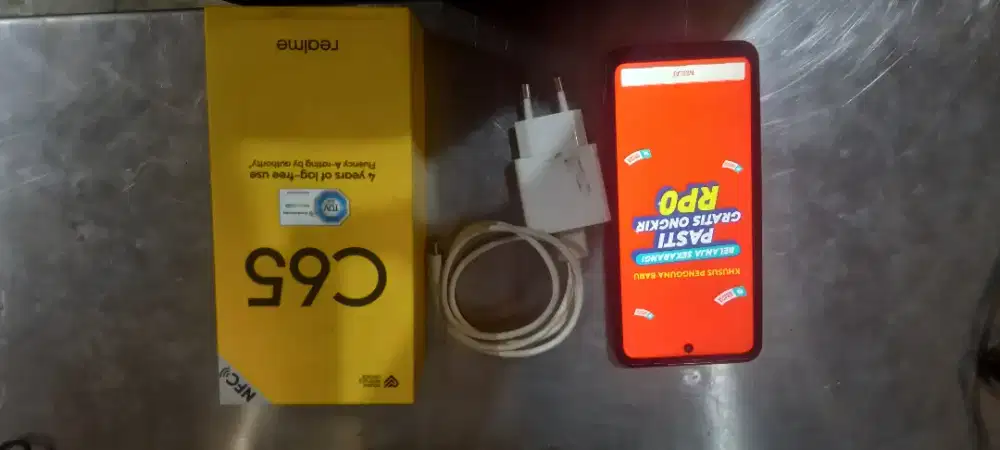 Realme C65 kelengkapan fulset