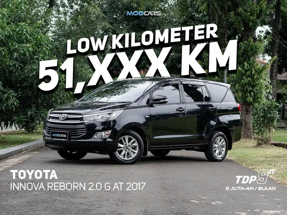 ANGSURAN 6 JUTAAN!! INNOVA REBORN G 2.0 BENSIN AT 2017 MOBCARS MATIC