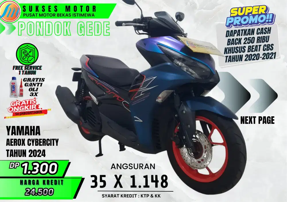 AEROX CYBERCITY 2024 CASH KREDIT DP MURAH ANGS RINGAN PROSES CEPAT