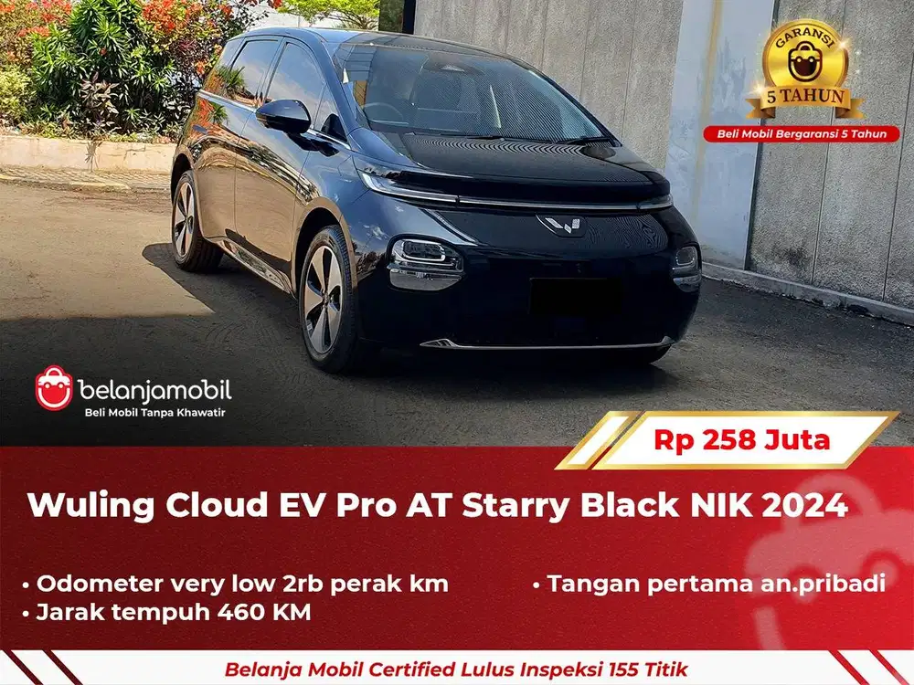 Km.2rb Perak Wuling Cloud EV Pro AT Starry Black 2024/2025