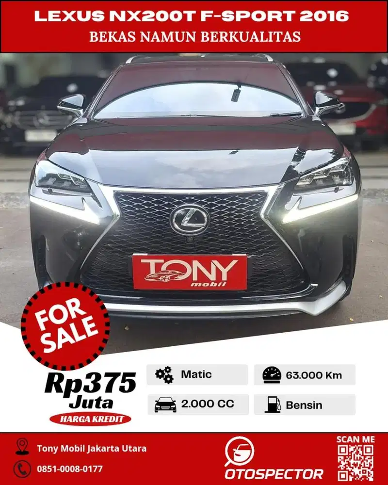 Lexus NX200t F-Sport 2016 Hitam
