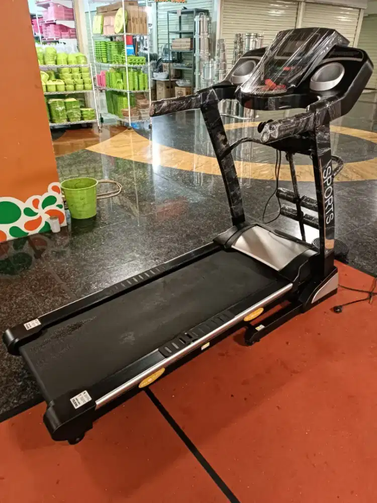 Treadmill elektrik jumbo 4fungsi bisa nanjak bekas display toko