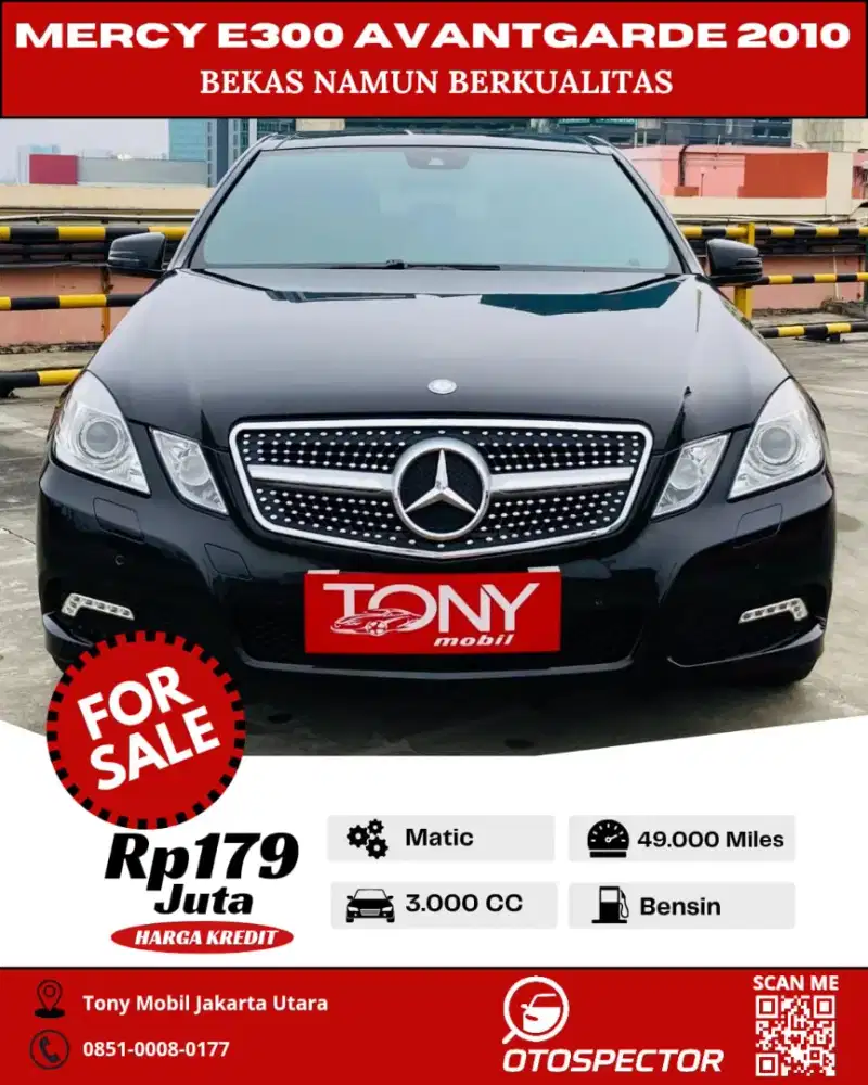 Mercedes Benz E300 Avantgarde 2010 Hitam