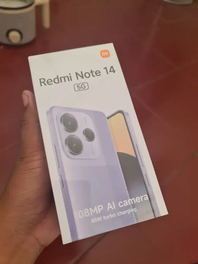 Redminote 14 5G ram8/256 garansi resmi 1 tahun