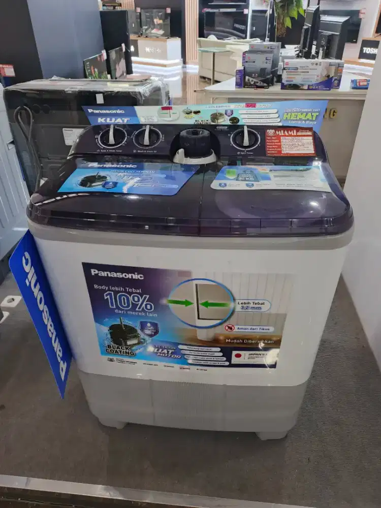 Mesin Cuci Panasonic 2 Tabung Cicilan Ringan Bunga 0%