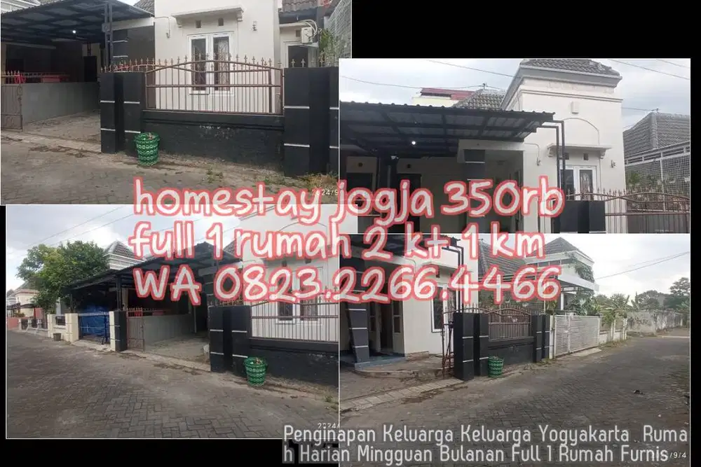 Penginapan Keluarga Keluarga Yogyakarta  Rumah Harian Mingguan Bulanan