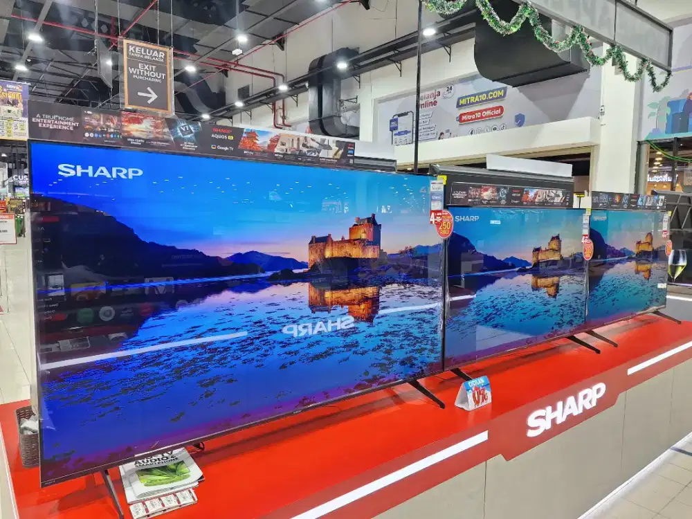 SHARP GOOGLE TV 65inch PROMO AKHIR TAHUN Bunga Bisa 0% INDODANA