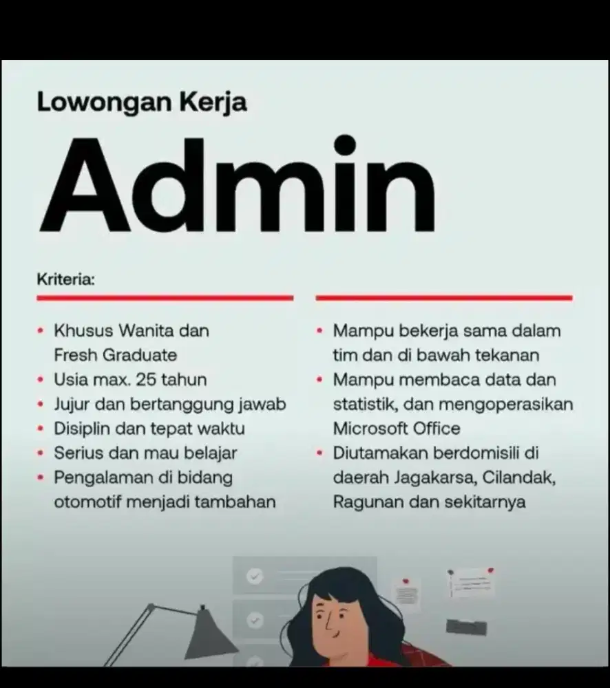 Loker Admin Sales, Mekanik dan Driver Dealer Sepeda Motor