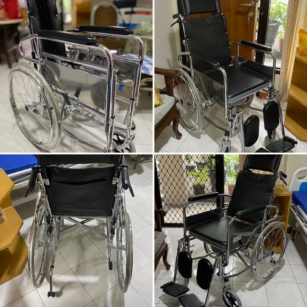 Kursi roda pasien / Kursi roda kesehatan