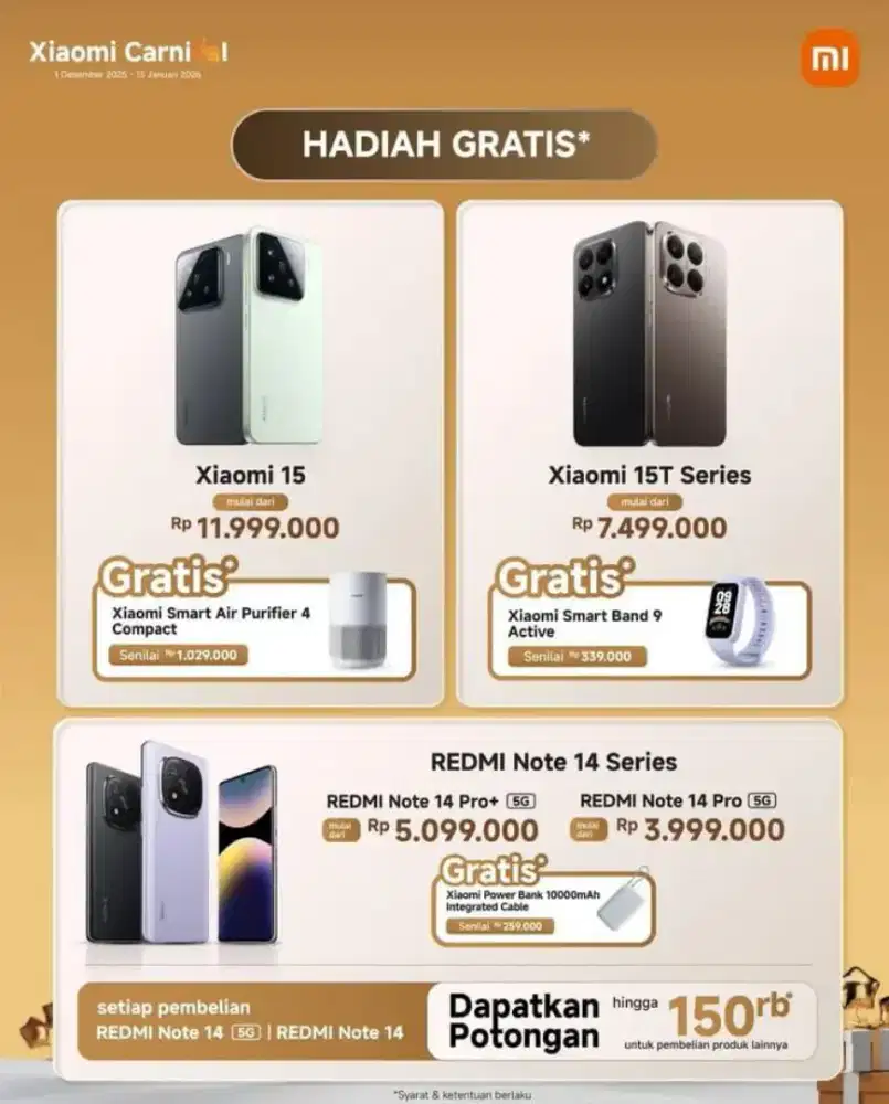 Xiaomi 15T Pro 12/512 Lengkap