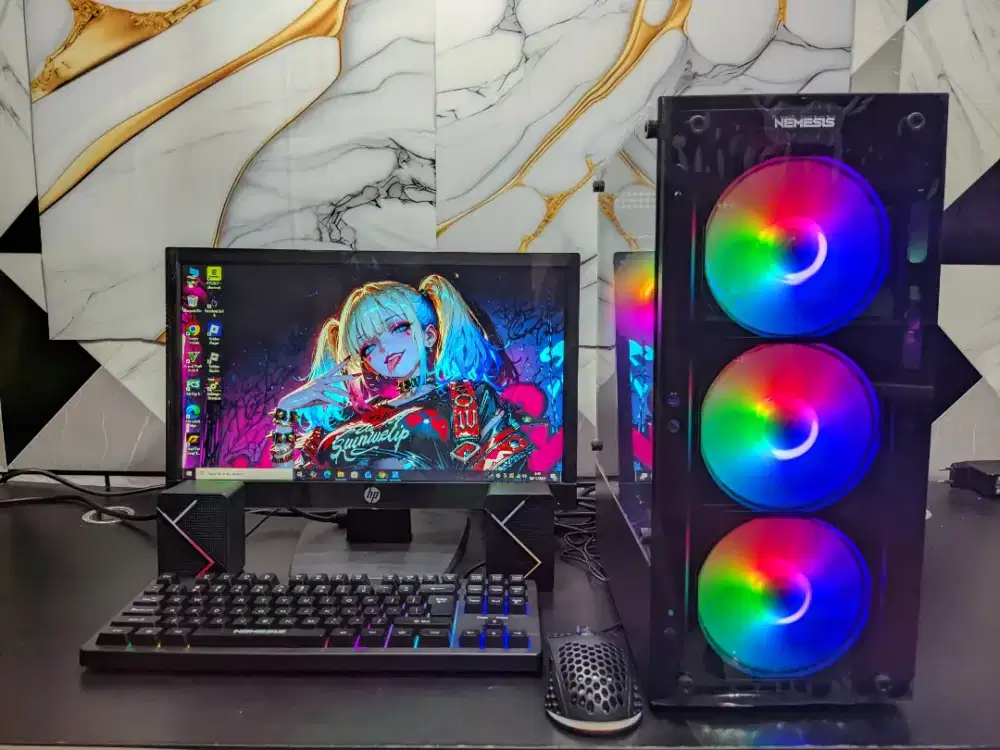 PC GAMING FULL SET LENGKAP SIAP PAKAI,HARGA TERMURAH DAN BERGARANSI