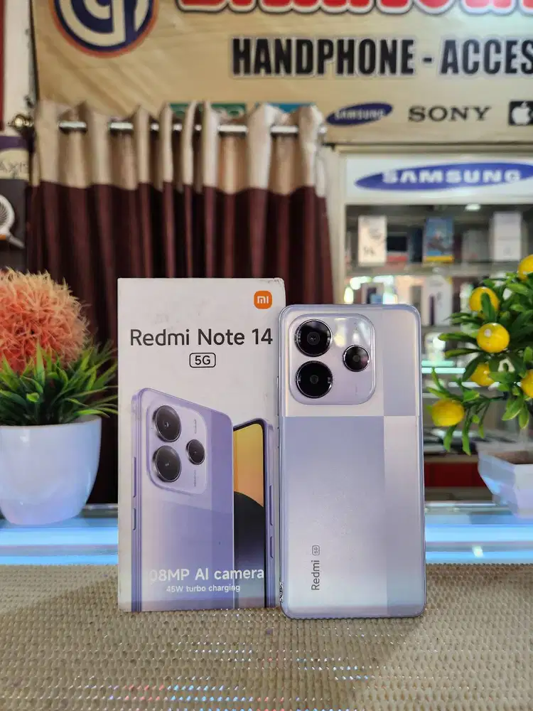 Redmi Note 14 5G Ram (8+8)16Gb/ 256Gb Fullset Mulus Ori 100% Brgaransi