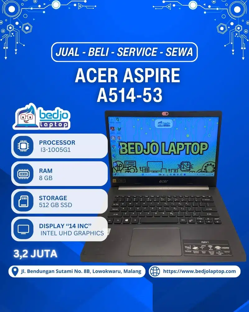 ACER ASPIRE A514-53 TERGOKIL!, LAPTOP 3 JUTAAN TERBAIK