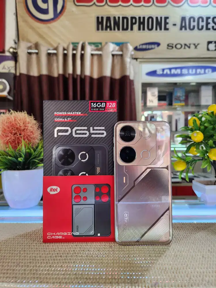 Itel P65 Ram (8+8)16Gb/ 128Gb Fullset Mulus Ori100% Like New Brgaransi