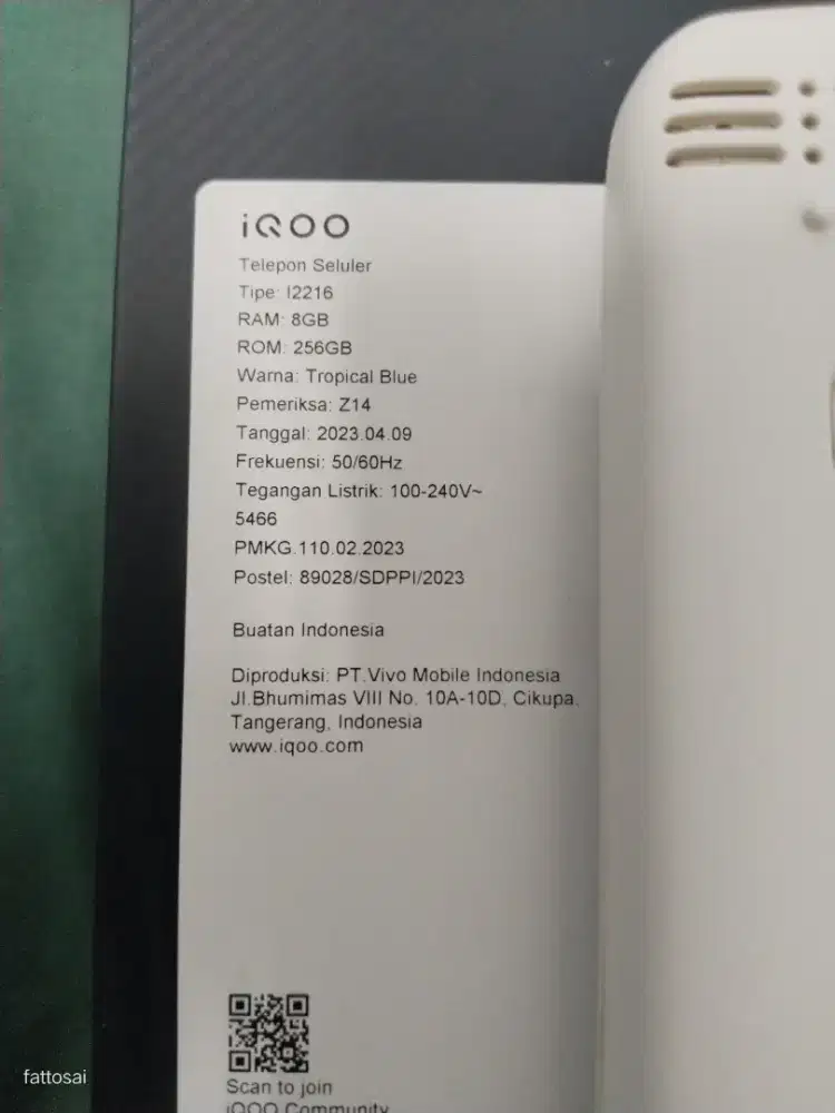 Iqoo Z7x (mulus bekas)