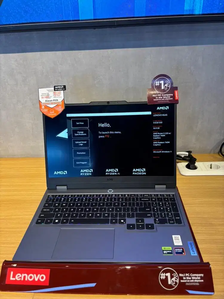 CUCILAN LAPTOP LENOVO AMD RYZEN 5 16 Gb/512 Gb PROMO BUNGA Ringan