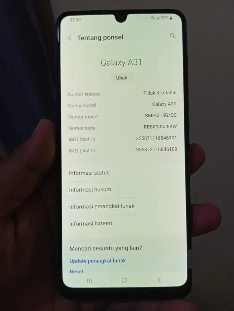 Samsung A31 6/128 batangan