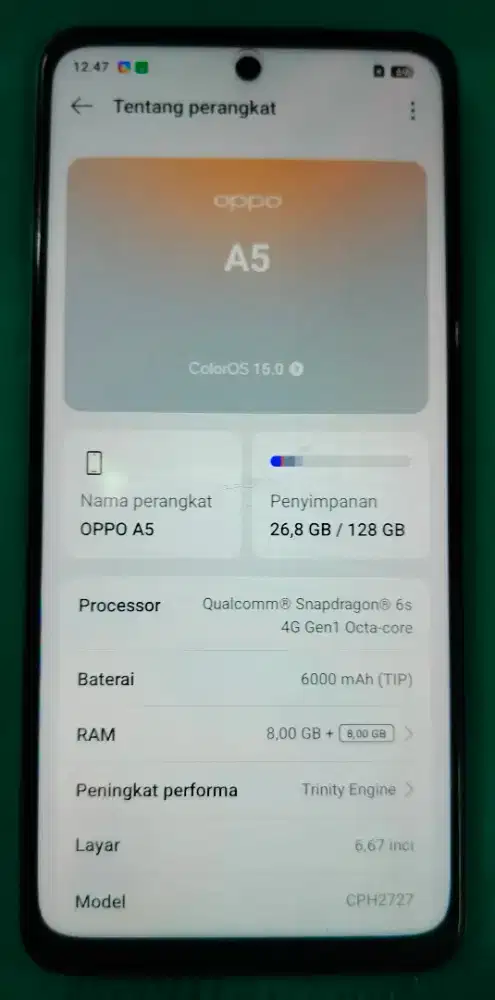 Oppo A5 2025 8+8/128Gb LIKE NEW