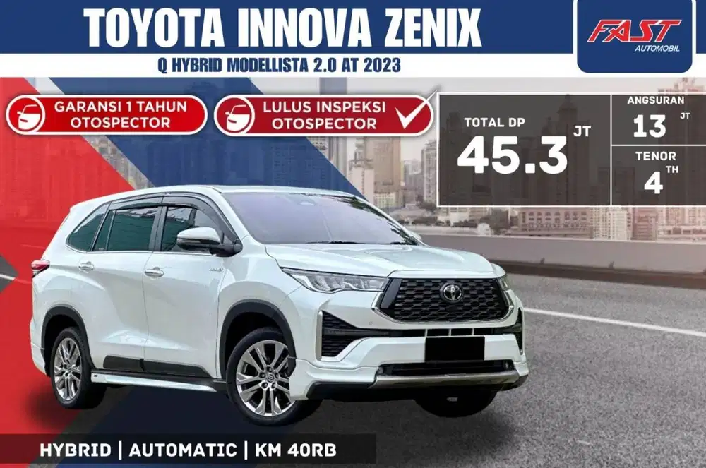 TOYOTA INNOVA ZENIX Q HYBRID MODELLISTA 2023  2.0 SERVICE RECORD#F7ST