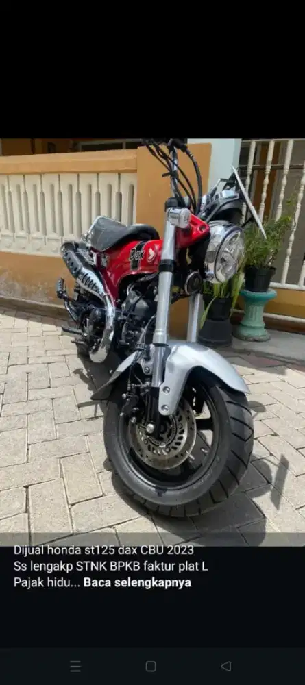 Honda st125 dax CBU 
Tahun 2023