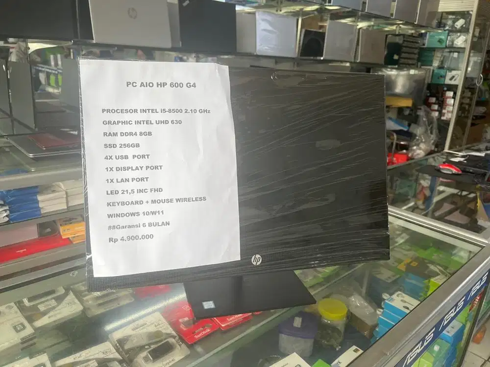 PC AIO HP 600 G4 i5 gen8 Ram 8Gb ssd 256gb garansi 6bln