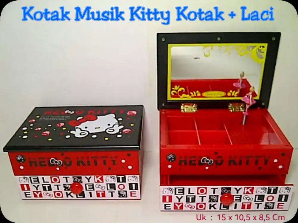 Kotak Musik / Tempat Perhiasan Hello Kitty