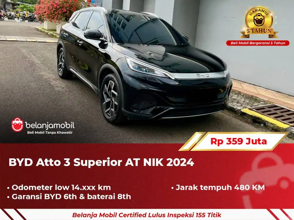 [ GARANSI 5TH ] BYD Atto 3 Superior AT 2024/2025