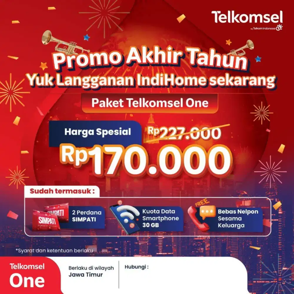 Promo akhir tahun pasang baru wifi indihome