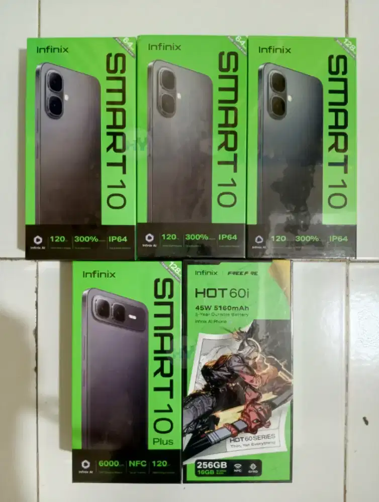Infinix series smart 10 & hot 60
