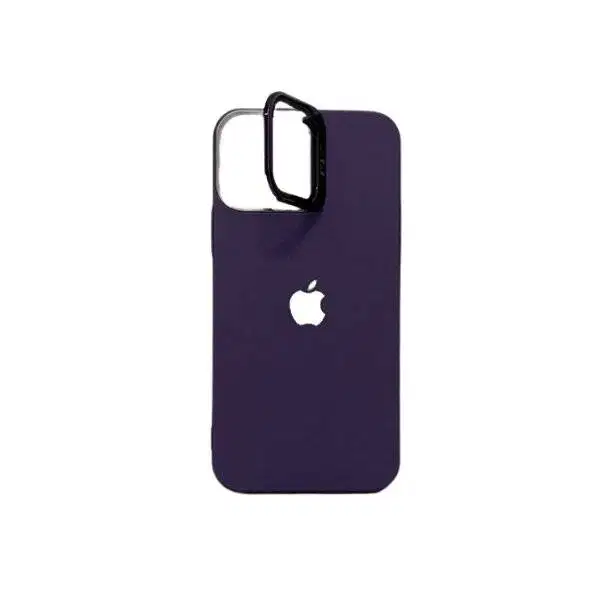 Hardcase Metalic Doff With Stand Window Lens iPhone 12/12 Pro